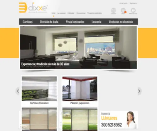 Dixxe.com(Cortinas en Bogotá Colombia) Screenshot