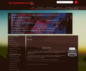 Diy-Loudspeakers.com(Everything a DIY) Screenshot