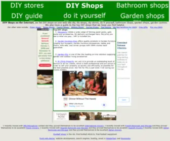 Diy-Shops.com(DIY Shops on the Internet) Screenshot