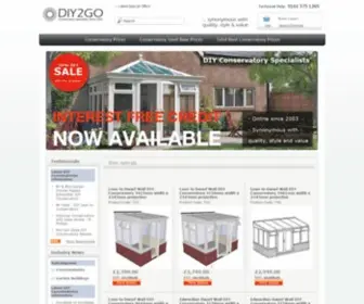 Diy2GO.com(DIY Conservatories) Screenshot