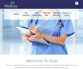 Diyacare.com(Dental Care Responsive web template) Screenshot