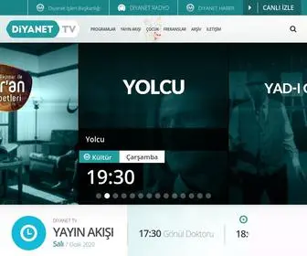 Diyanet.tv(Diyanet TV Resmi Web Sitesi) Screenshot