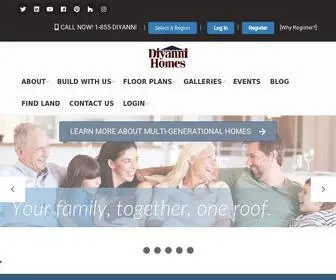 Diyannihomes.com(Custom Home Builders in Ohio and Kentucky) Screenshot