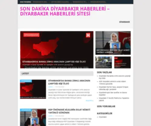 Diyarbakirhaber.xyz(Son Dakika Diyarbakır Haberleri) Screenshot