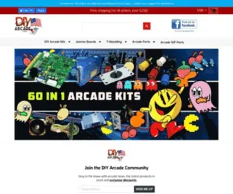 Diyarcade.com(DIY Arcade USA) Screenshot