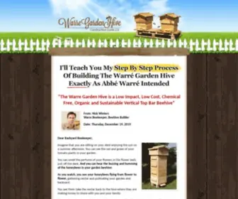 Diybeehive.com(Build Your Own Warre Garden Backyard Top Bar Bee Hive) Screenshot