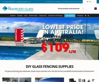 Diyframelessglass.com.au(DIY Glass Fencing) Screenshot