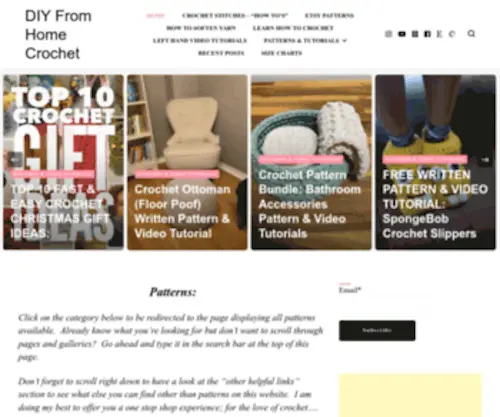Diyfromhome.com(Patterns & Tutorials) Screenshot