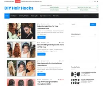 Diyhairhacks.com(DIY Hair Hacks) Screenshot