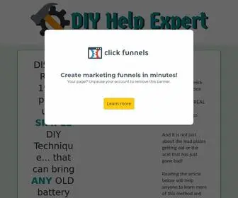 Diyhelpexpert.com(Recondition An Old Battery) Screenshot