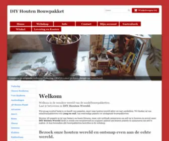 Diyhoutenbouwpakket.be(DIY Houten Wereld uit Onze) Screenshot