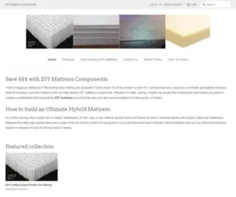 Diymattress.net(Build Your Own Mattress With DIY Mattress Components Shipped Direct) Screenshot