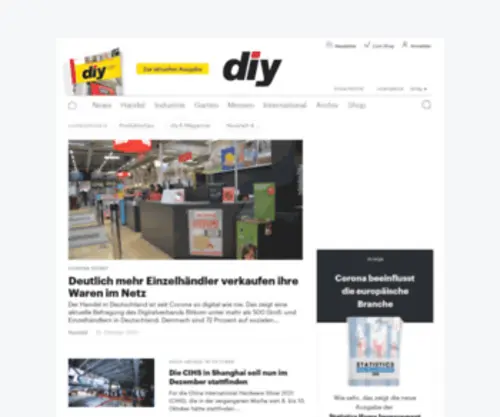 Diyonline.de(Diy-Fachmagazin für die Baumarkt) Screenshot