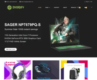 Diyordify.com(Custom Gaming Computers & Laptops) Screenshot