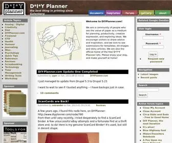 Diyplanner.com(The best thing in printing since Gutenberg) Screenshot
