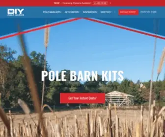 Diypolebarns.com(Pole Barn Kits) Screenshot