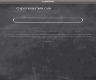 Diypowersystem.com(DIY Power System) Screenshot