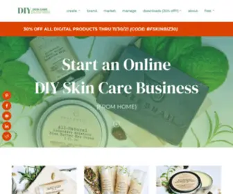 Diyskincarebusiness.com(Start an Online DIY Skin Care Business) Screenshot