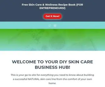 Diyskincaremompreneur.com(Start an Online DIY Skin Care Business) Screenshot