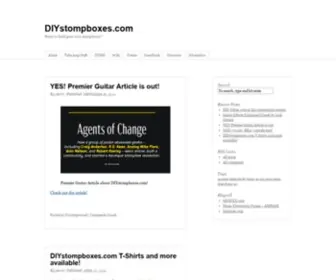 Diystompboxes.com(Want to build your own stompboxes) Screenshot