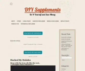 Diysupplements.com(Bulk Supplement Guide) Screenshot