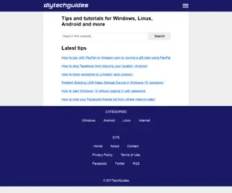 Diytechguides.com(Tips and tutorials for Windows) Screenshot