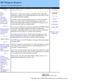 Diywebmasterresources.com(DIY Webmaster Resources) Screenshot