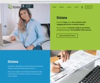 Diziana.com(Zendesk Themes) Screenshot