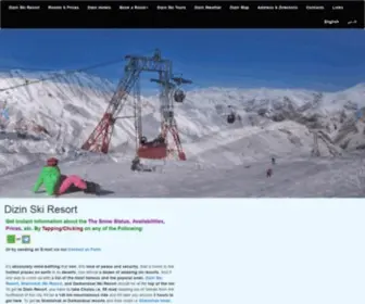 Dizinskiresort.ir(Come and experience skiing at Dizin Ski Resort in Iran which) Screenshot