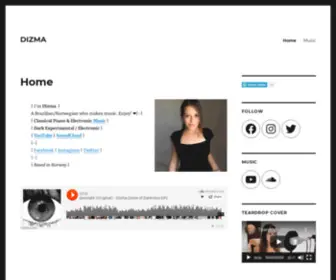 Dizma.site(I'm a Musician (Singer/Producer/Pianist) & Creative Dabbler) Screenshot