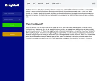 Dizymail.com(Free Temporary Email Address) Screenshot