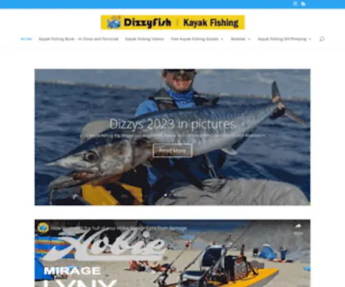 Dizzybigfish.co.uk(Saltwater and Freshwater Kayak Fishing in the UK) Screenshot