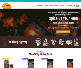 Dizzypigbbq.com(Small Batch Craft Seasonings by Dizzy Pig) Screenshot