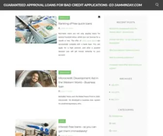 DJ-Jamminjay.com(Guaranteed Approval Loans For Bad Credit Applications) Screenshot