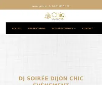 DJ-Mariage-Evenementiel-Dijon.fr(Chic événement) Screenshot