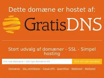 DJ2.dk(Hostet af GratisDNS) Screenshot