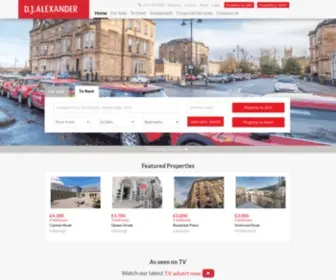 Djalexander.co.uk(Letting and Estate Agents in Edinburgh & Glasgow) Screenshot