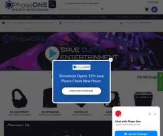Djanddiscostuff.com(DJ Equipment & Disco Lighting from Phase One) Screenshot