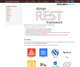 Django-Rest-Framework.org(Django REST framework) Screenshot