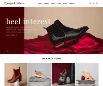 Djangoandjuliette.com.au(Django and Juliette Shoes) Screenshot