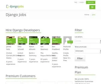 Djangojobs.net(Django Jobs Listing for Django Developers) Screenshot