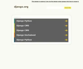 Django.org(Django) Screenshot