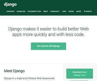 Djangoproject.com(Django is a high) Screenshot