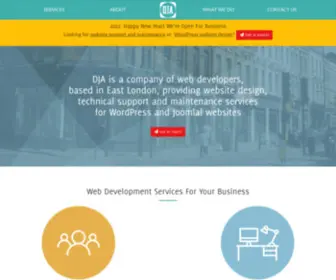 Djaonline.co.uk(Website Development Services) Screenshot