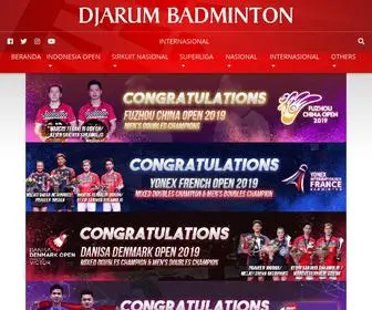 Djarumbadminton.com(Djarum Badminton) Screenshot