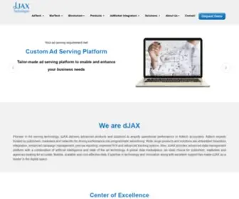 Djaxtech.com(Custom ad servers) Screenshot