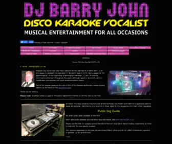 Djbarryjohn.co.uk(DJ Barry John) Screenshot