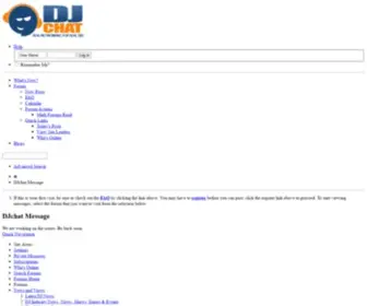 DJchat.com(DJ Forums at DJ Networking Center) Screenshot