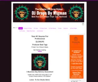 DJdropsbywigman.com(DJ Drops By Wigman) Screenshot