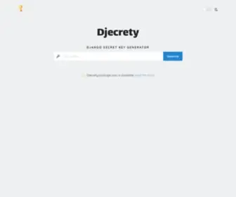 Djecrety.ir(Django Secret Key Generator) Screenshot